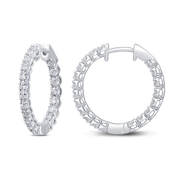 14K 0.96-1.05CT D-HOOPS LDS RDS PRONG